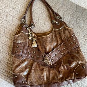Kathy Van Zeeland Brown Purse